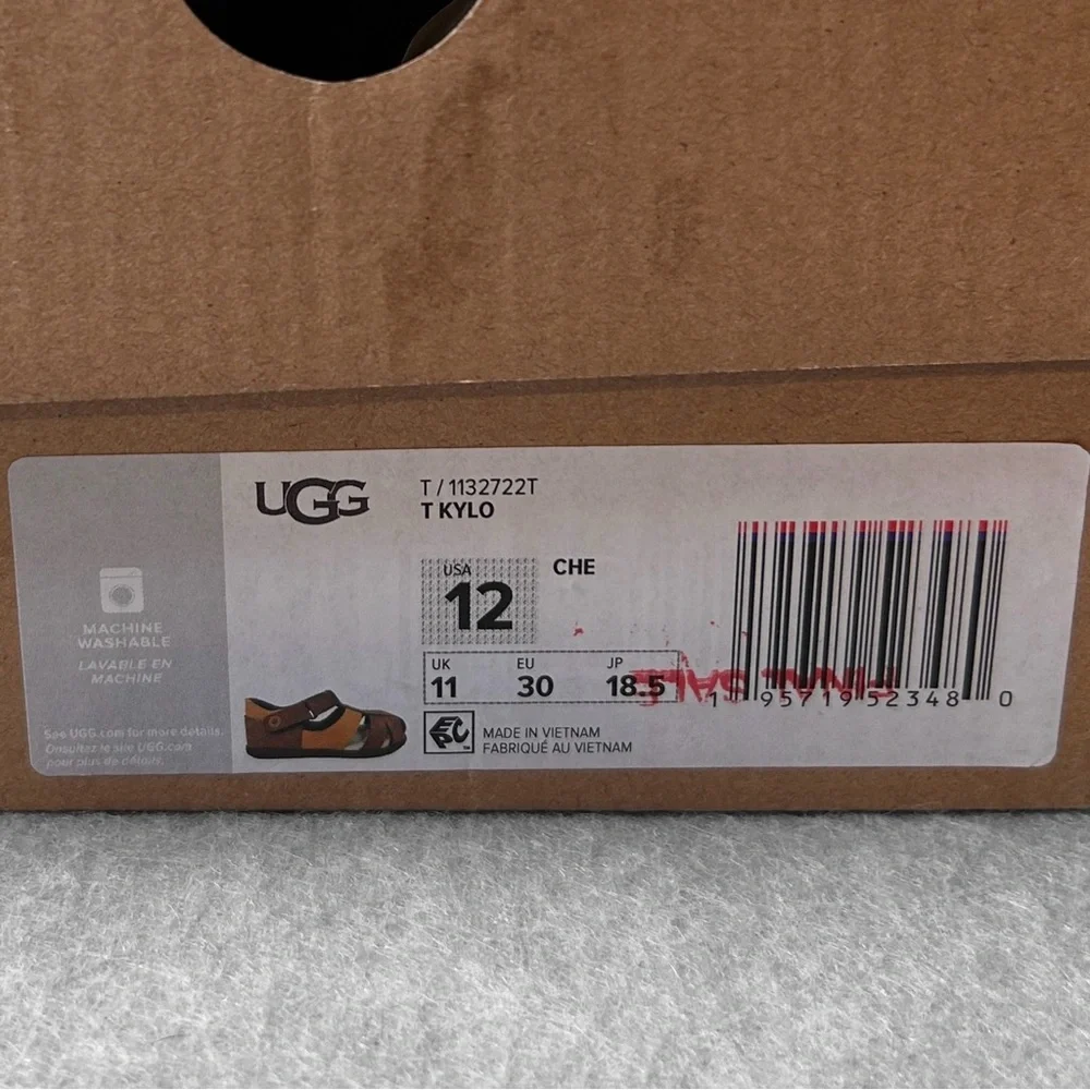 UGG Kids Sandals Size 12 Kylo Fisherman New